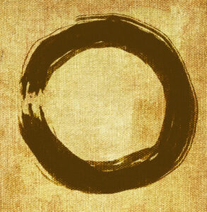 hand painted zen circle
